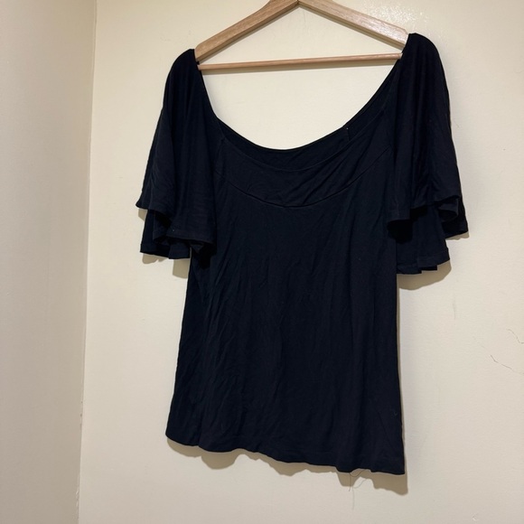 Women’s Newport News 90s Goth Witchy Black Short Sleeve Flowy Sleeves Size XL - Picture 3 of 15